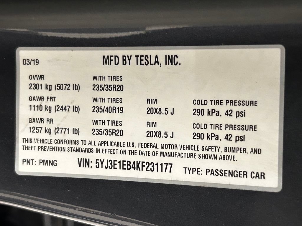 Used 2019 Tesla Model 3 Performance AWD/4WD image 21