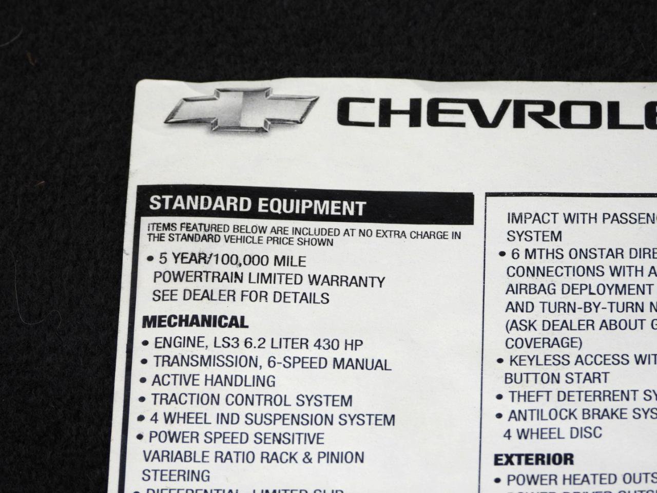Used 2011 Chevrolet Corvette w/ 3LT w/ Preferred Equipment Group RWD image 65