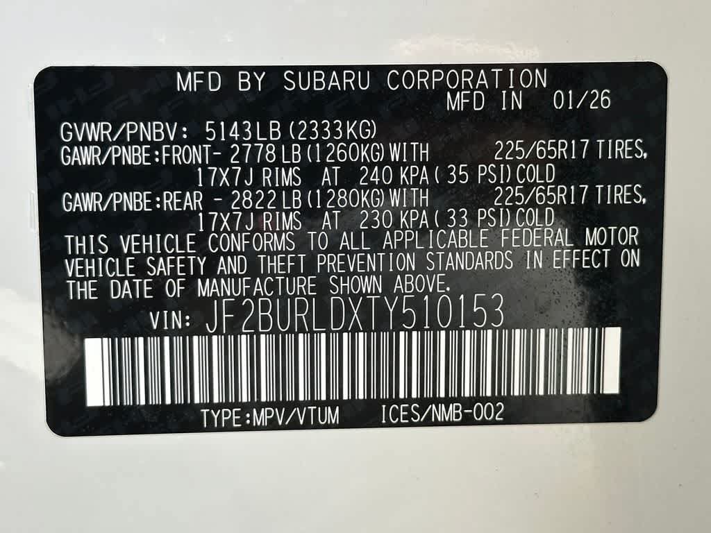New 2026 Subaru Outback Wilderness w/ Wilderness Package AWD/4WD image 22