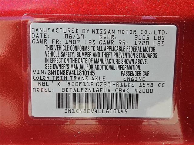 Used 2020 Nissan Versa SV FWD image 24