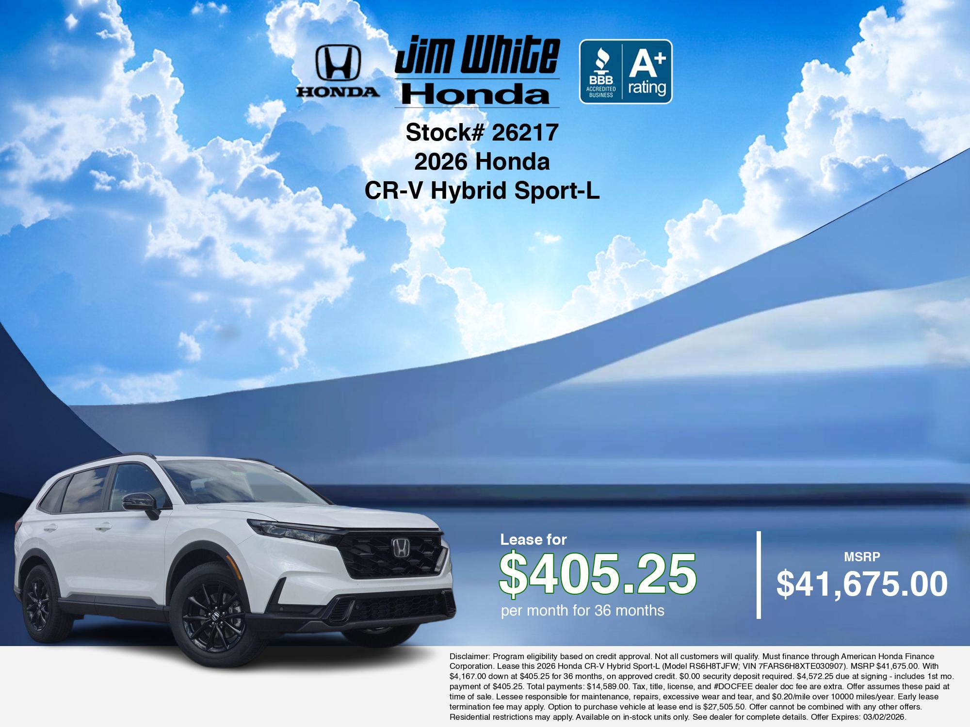 New 2026 Honda CR-V Sport-L image 3