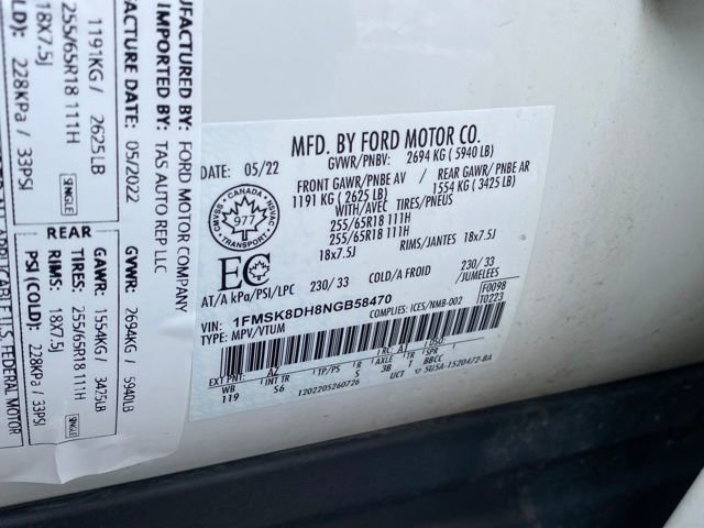 Used 2022 Ford Explorer XLT image 27