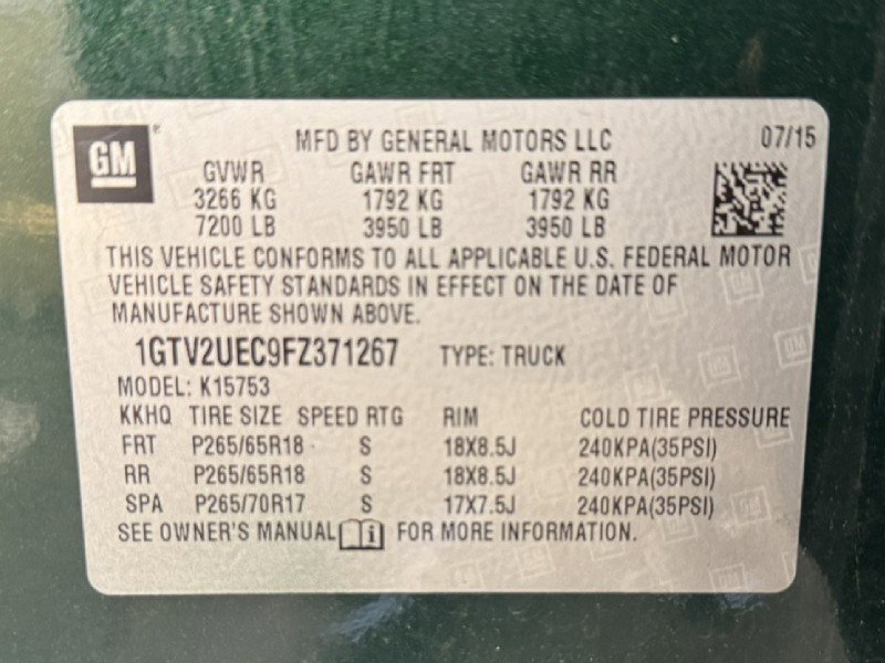 Used 2015 GMC Sierra 1500 SLE w/ SLE Value Package image 39