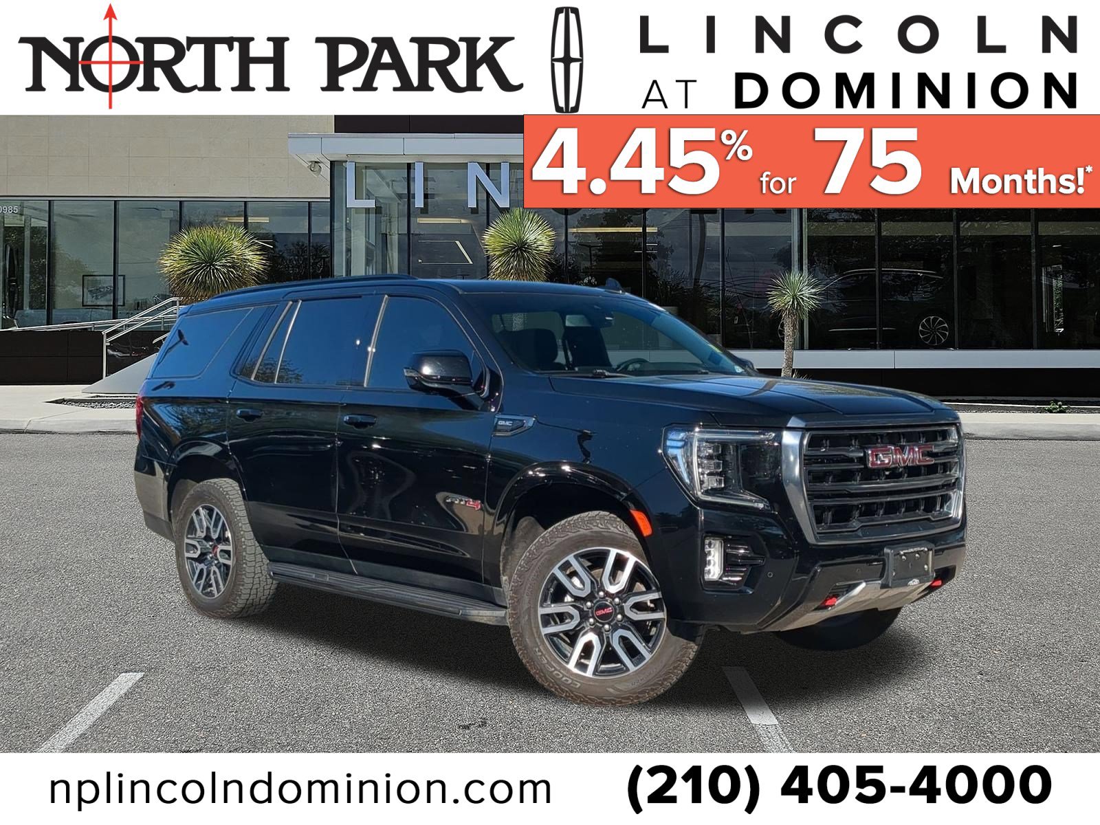 Used 2021 GMC Yukon AT4 w/ Rear Media and Nav Package image 1