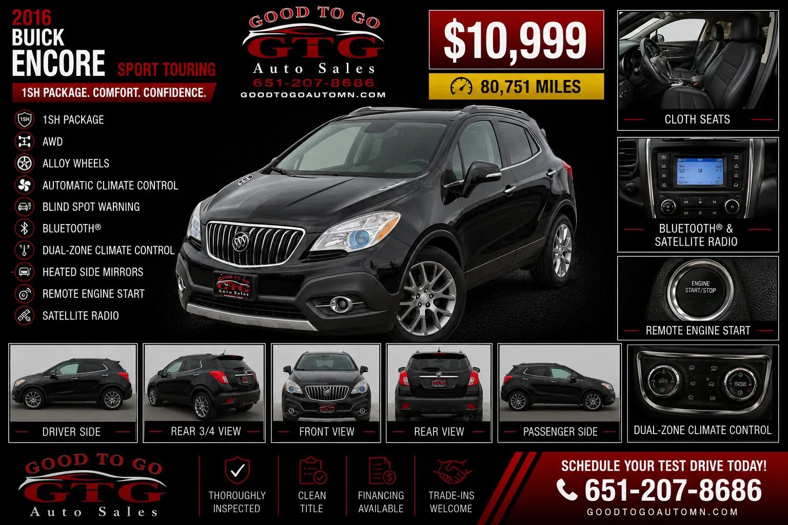 Used 2016 Buick Encore Sport Touring AWD/4WD image 1