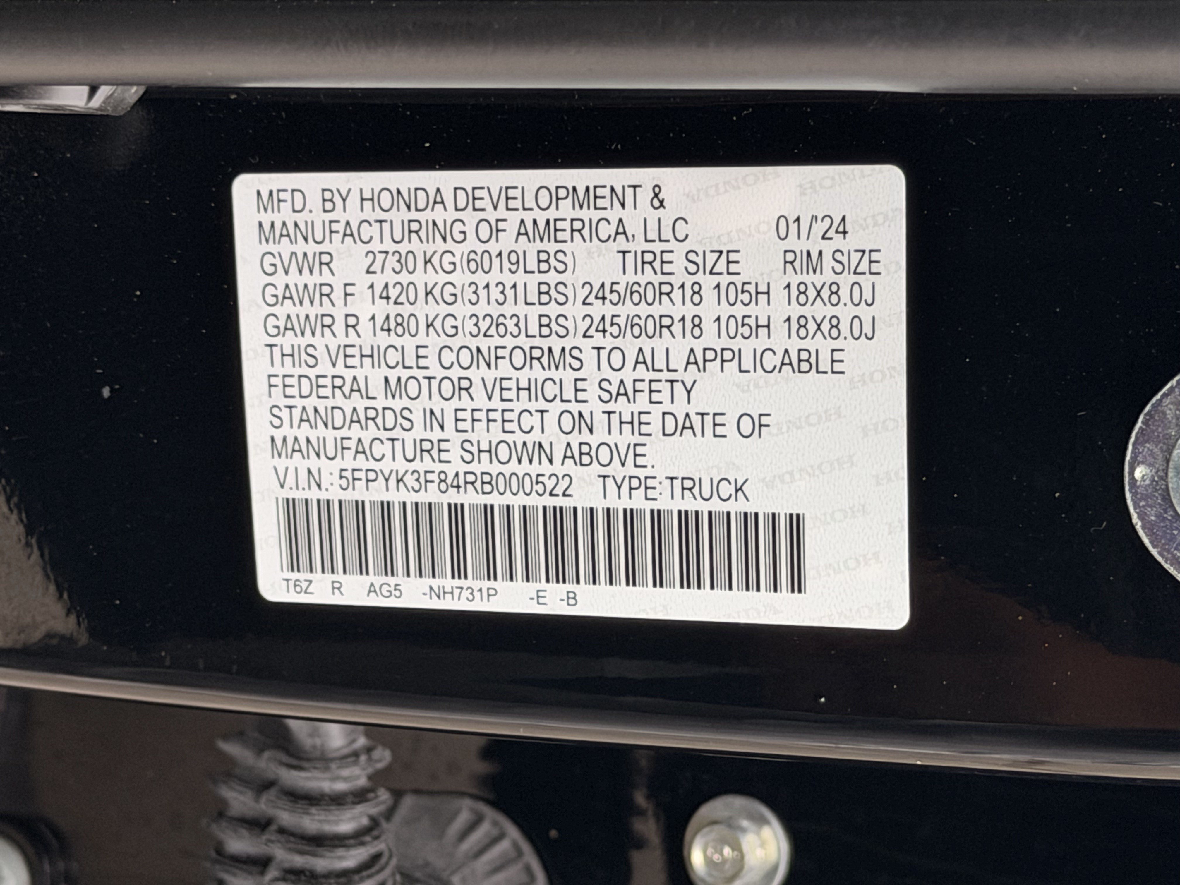 Used 2024 Honda Ridgeline Black Edition image 28