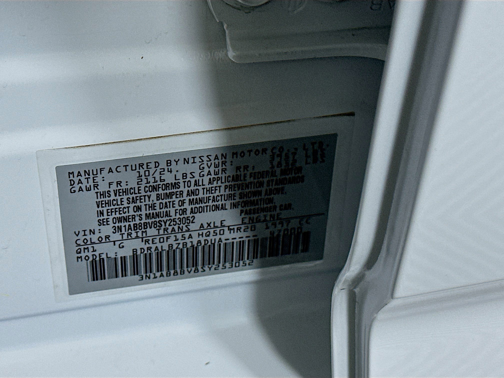Used 2025 Nissan Sentra S FWD image 12