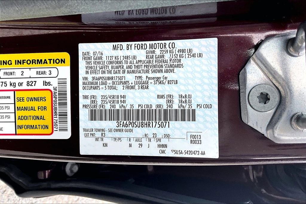 Used 2017 Ford Fusion Energi Titanium image 19