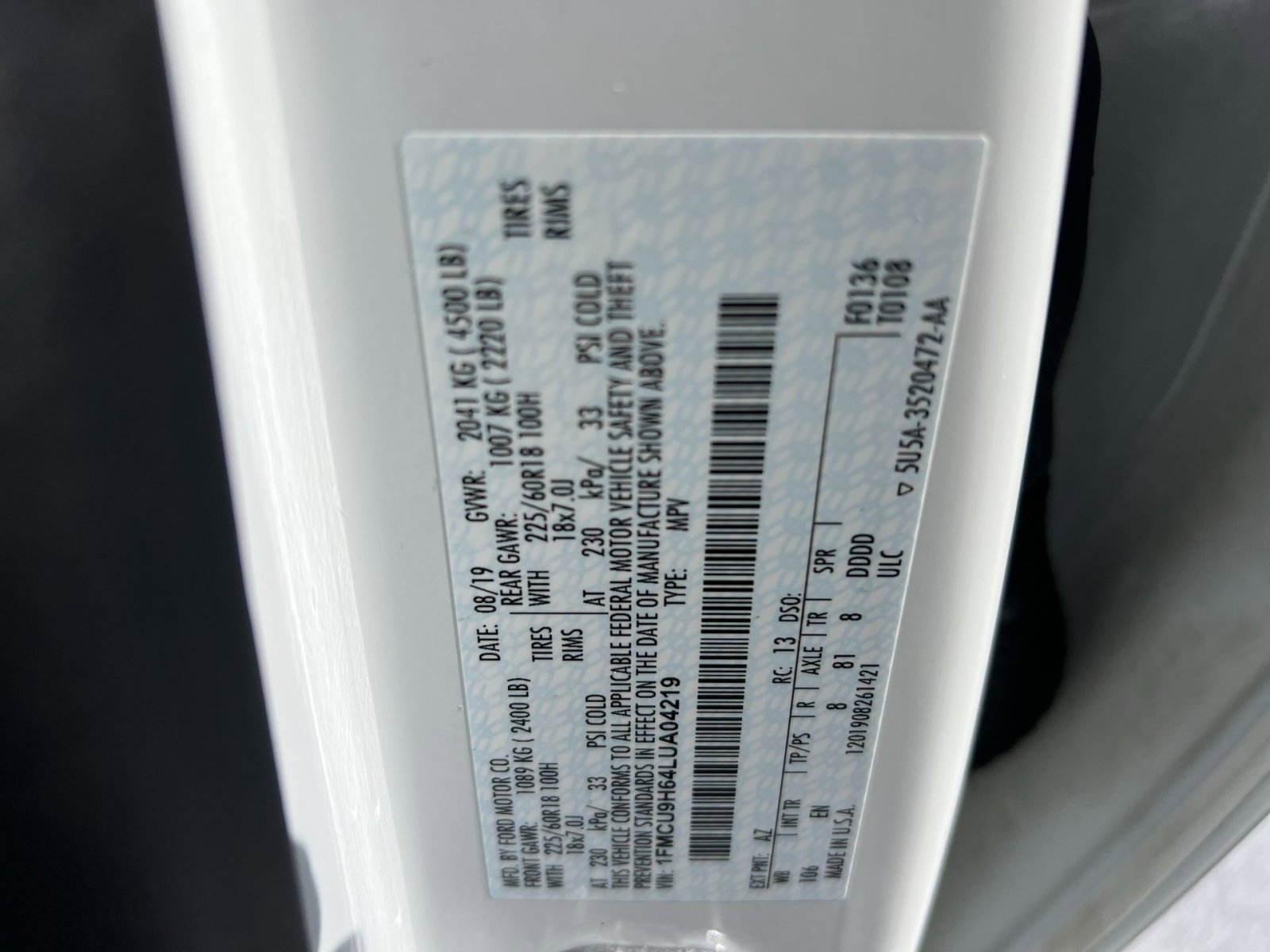 Used 2020 Ford Escape SEL image 28