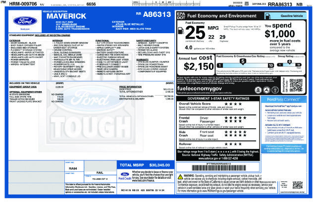 Certified 2024 Ford Maverick XLT AWD/4WD image 31