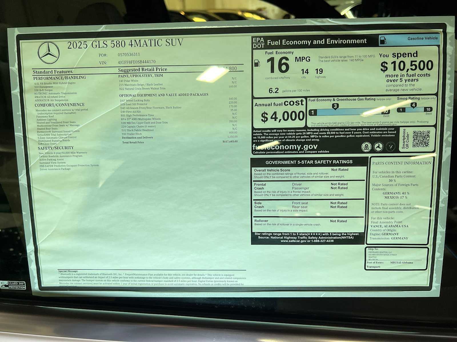 New 2025 Mercedes-Benz GLS 580 4MATIC image 36