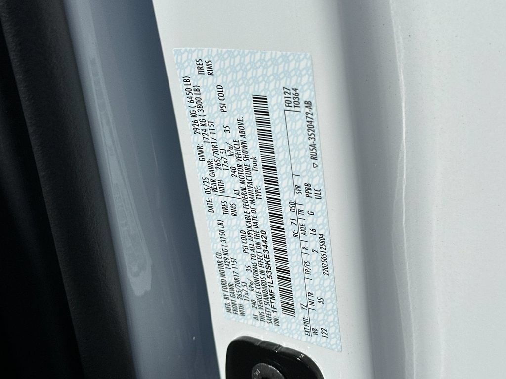 Used 2025 Ford F150 XL w/ Equipment Group 103A High AWD/4WD image 25