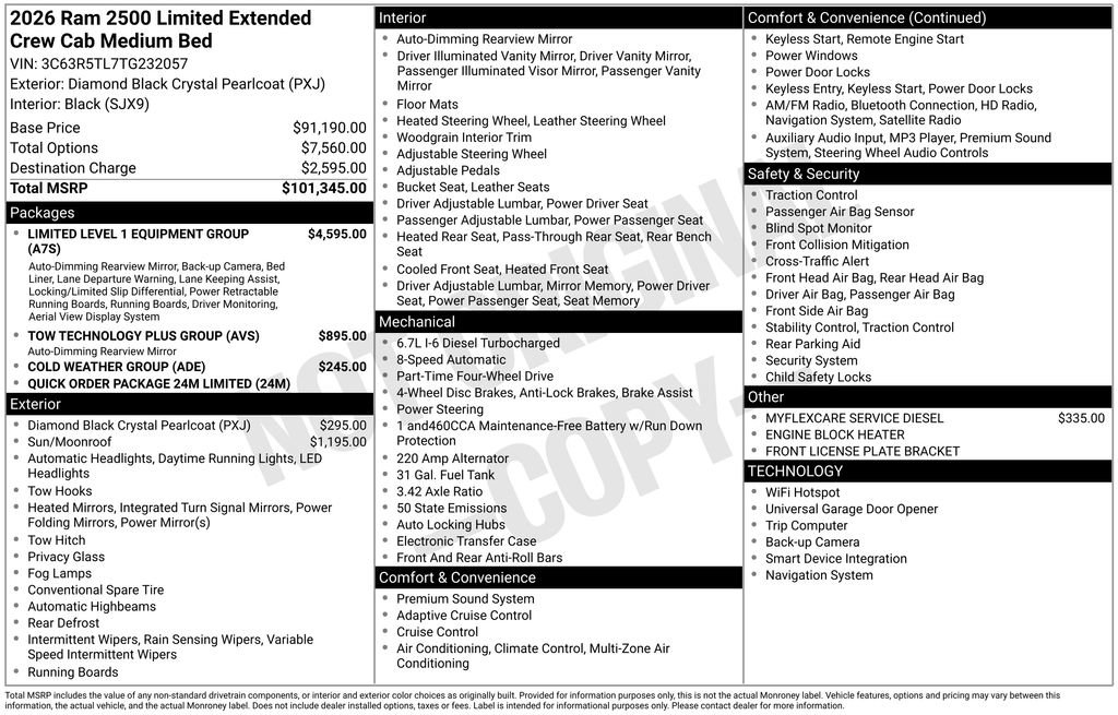 New 2026 RAM 2500 Limited image 6