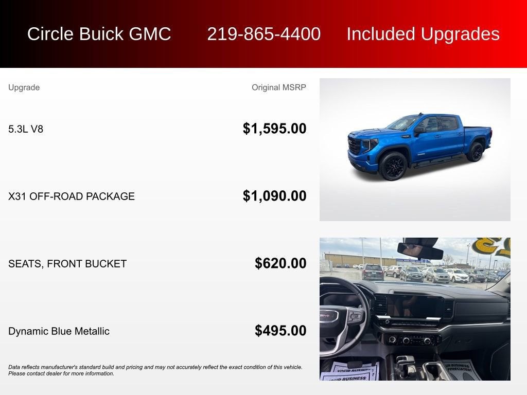 Used 2023 GMC Sierra 1500 Elevation w/ X31 Off-Road Package image 3