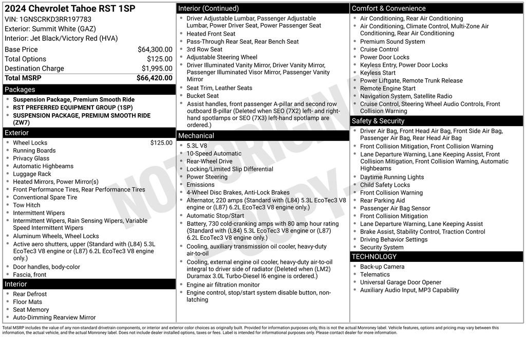 Used 2024 Chevrolet Tahoe RST image 6