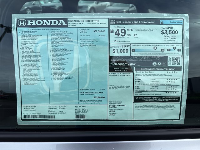 New 2026 Honda Civic Sport Touring image 33