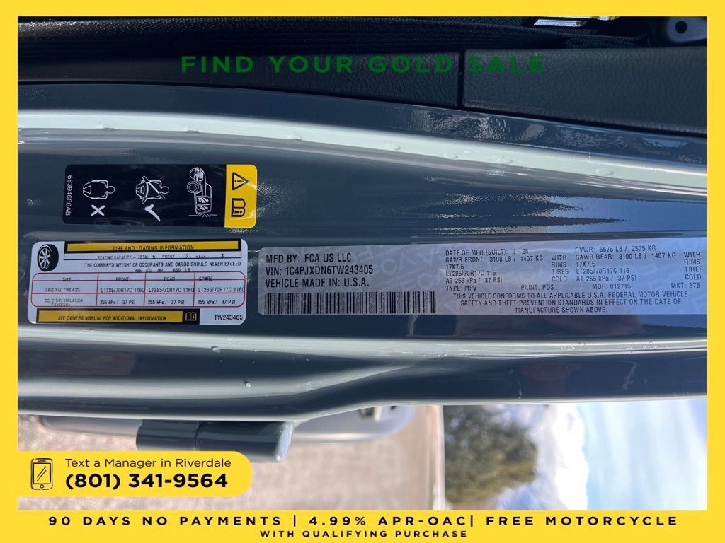 New 2026 Jeep Wrangler Unlimited Sport image 28