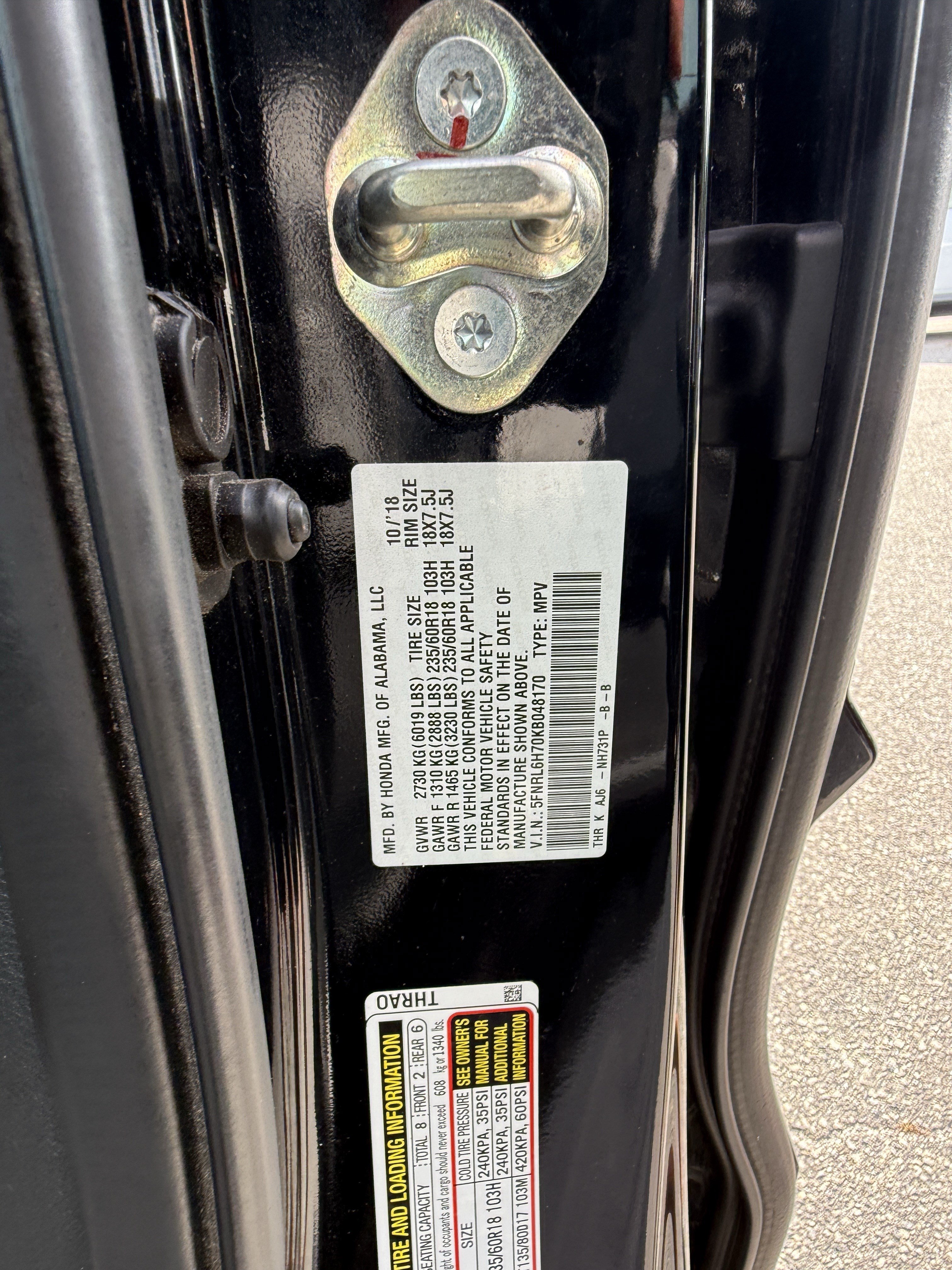 Certified 2019 Honda Odyssey EX-L image 38