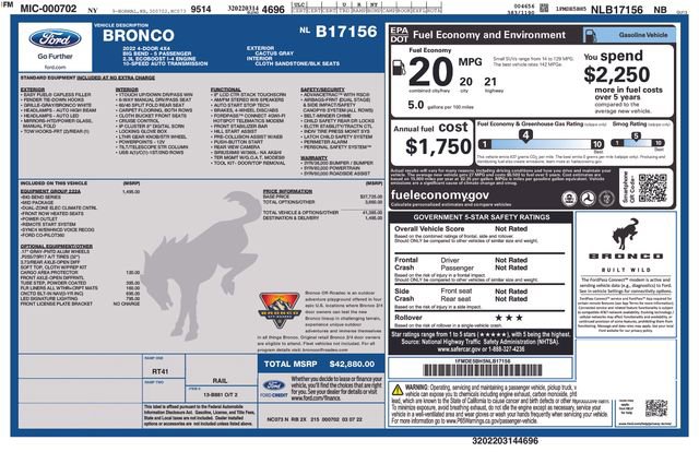 Certified 2022 Ford Bronco Big Bend image 9