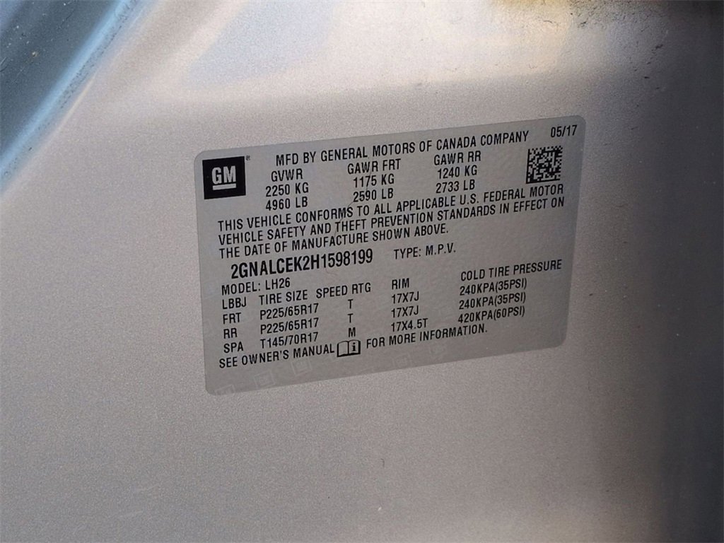 Certified 2017 Chevrolet Equinox LT w/ Convenience Package image 29