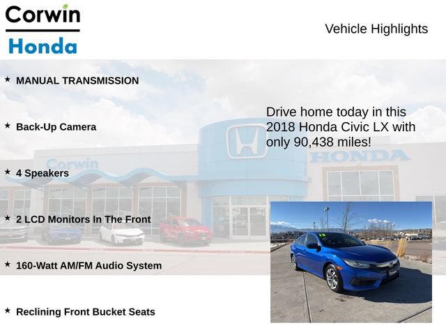 Used 2018 Honda Civic LX image 6