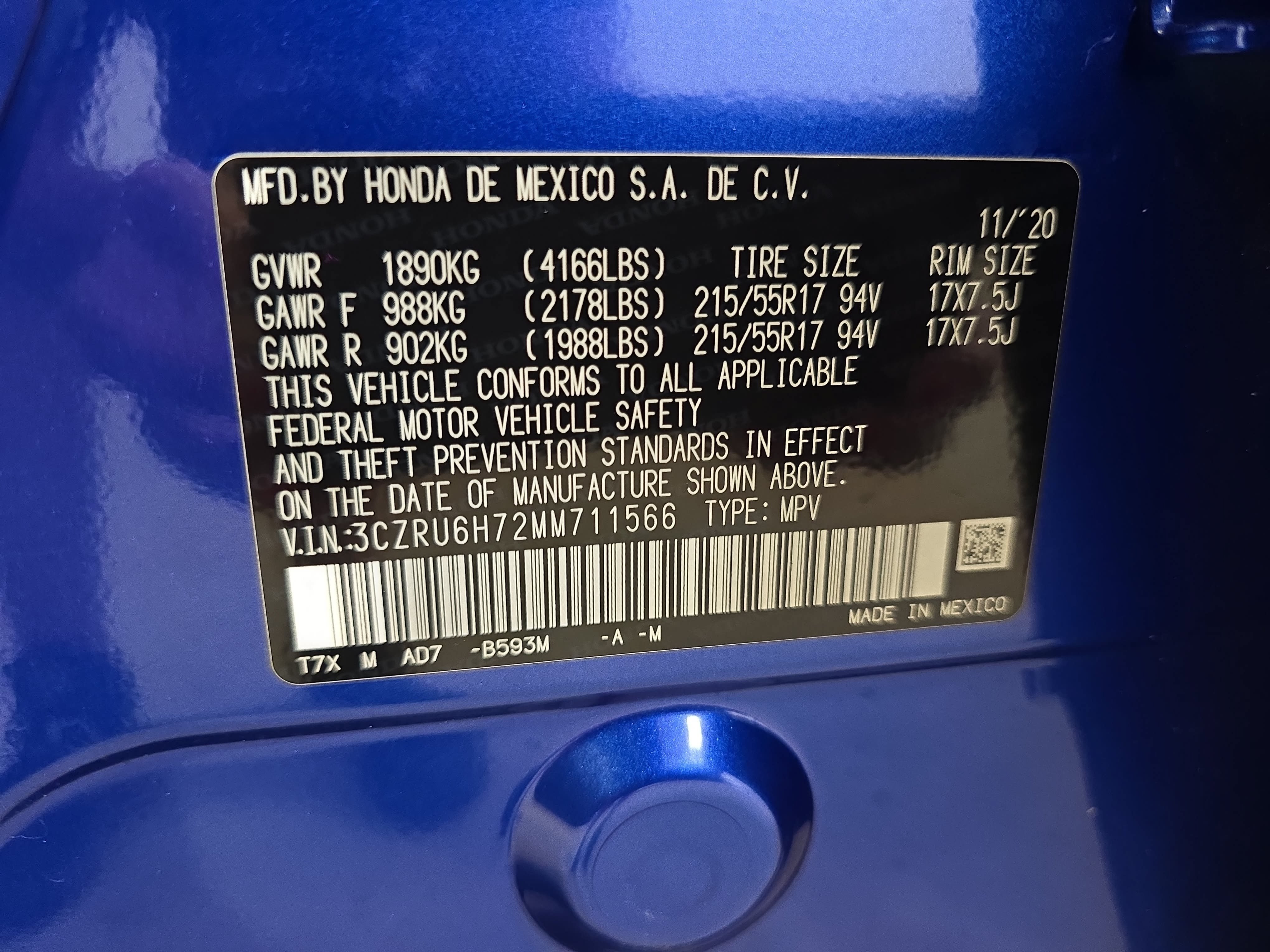 Certified 2021 Honda HR-V EX-L image 32