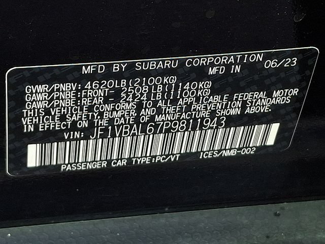 Used 2023 Subaru WRX Limited AWD/4WD image 28