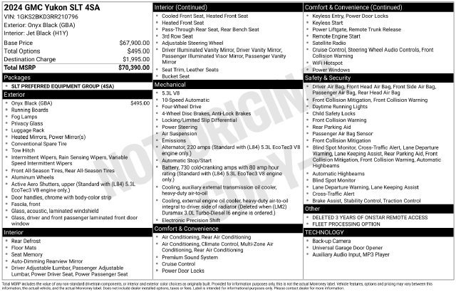Certified 2024 GMC Yukon SLT AWD/4WD image 4