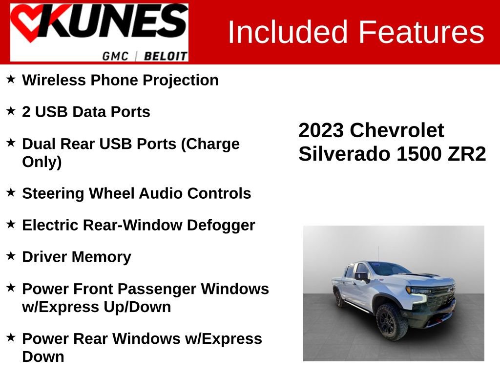 Used 2023 Chevrolet Silverado 1500 ZR2 w/ Technology Package image 3