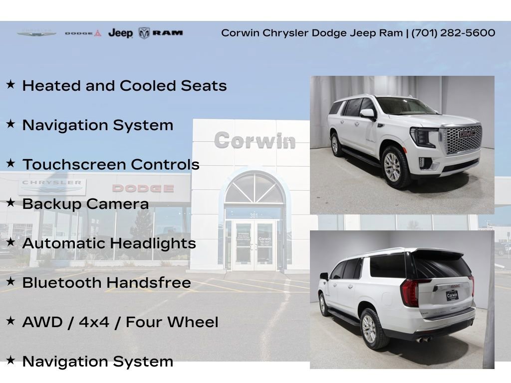 Used 2022 GMC Yukon XL Denali w/ Max Trailering Package AWD/4WD image 8