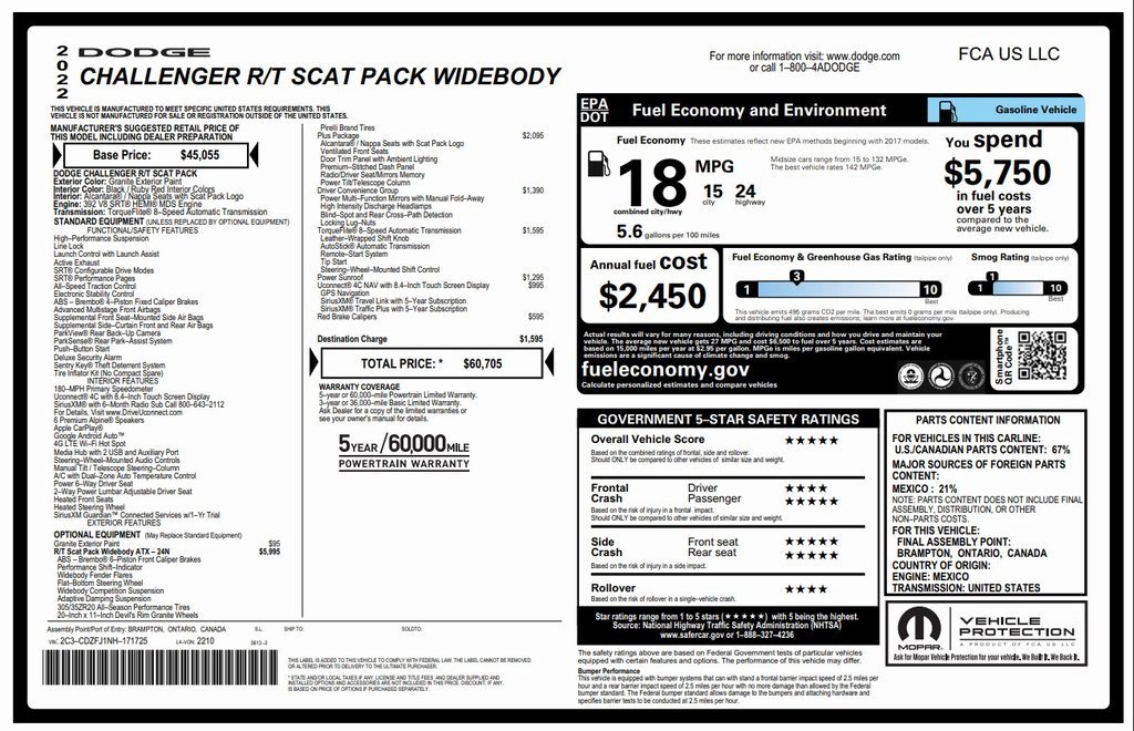 Used 2022 Dodge Challenger R/T Scat Pack image 4