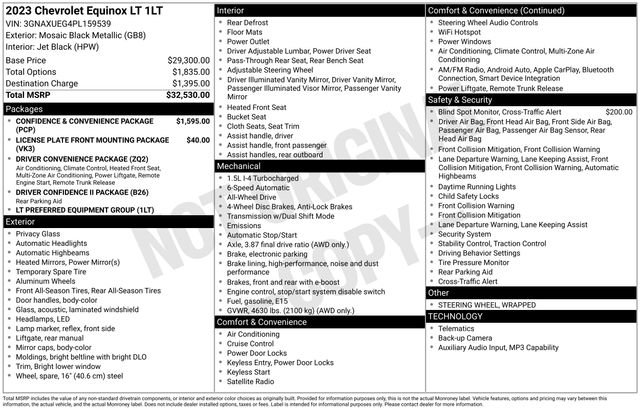 Certified 2023 Chevrolet Equinox LT image 34