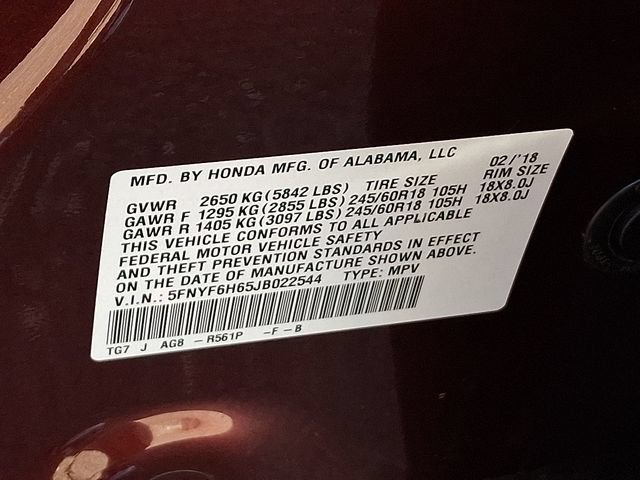 Certified 2018 Honda Pilot EX-L image 29