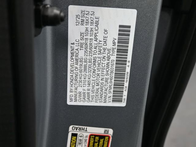 New 2026 Honda Odyssey EX-L image 20