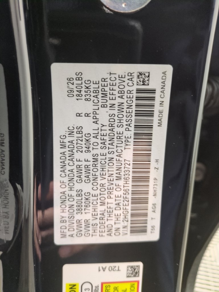 New 2026 Honda Civic Sport image 31