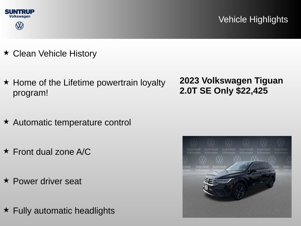 Used 2023 Volkswagen Tiguan SE image 8
