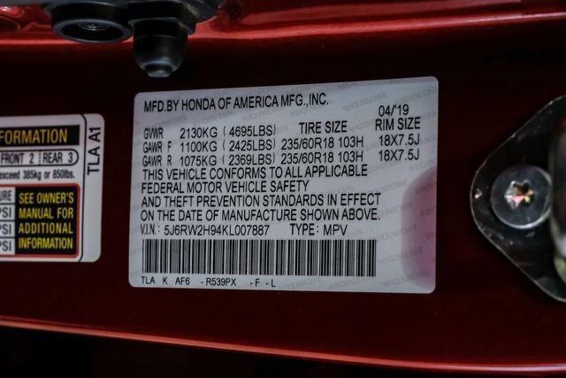 Used 2019 Honda CR-V Touring image 56