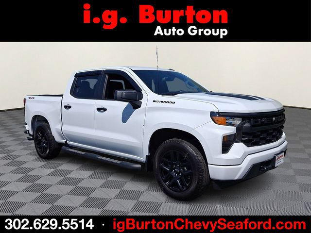 Certified 2024 Chevrolet Silverado 1500 Custom w/ Rally Edition AWD/4WD image 1