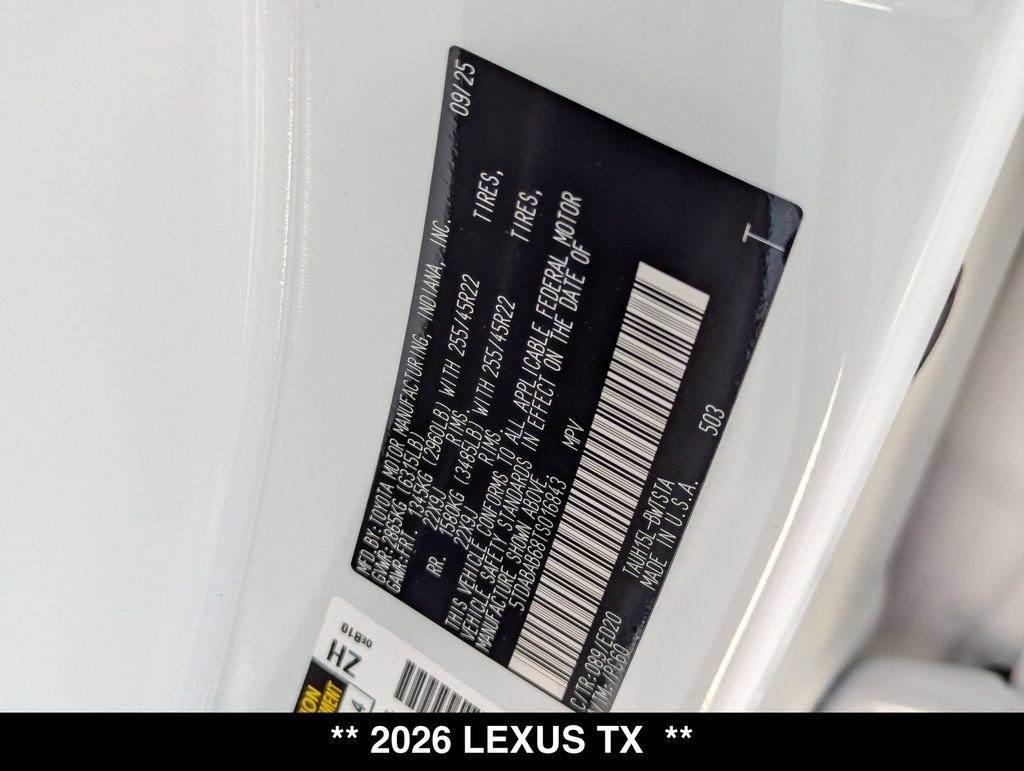 New 2026 Lexus TX 500h AWD w/ Technology Package image 21