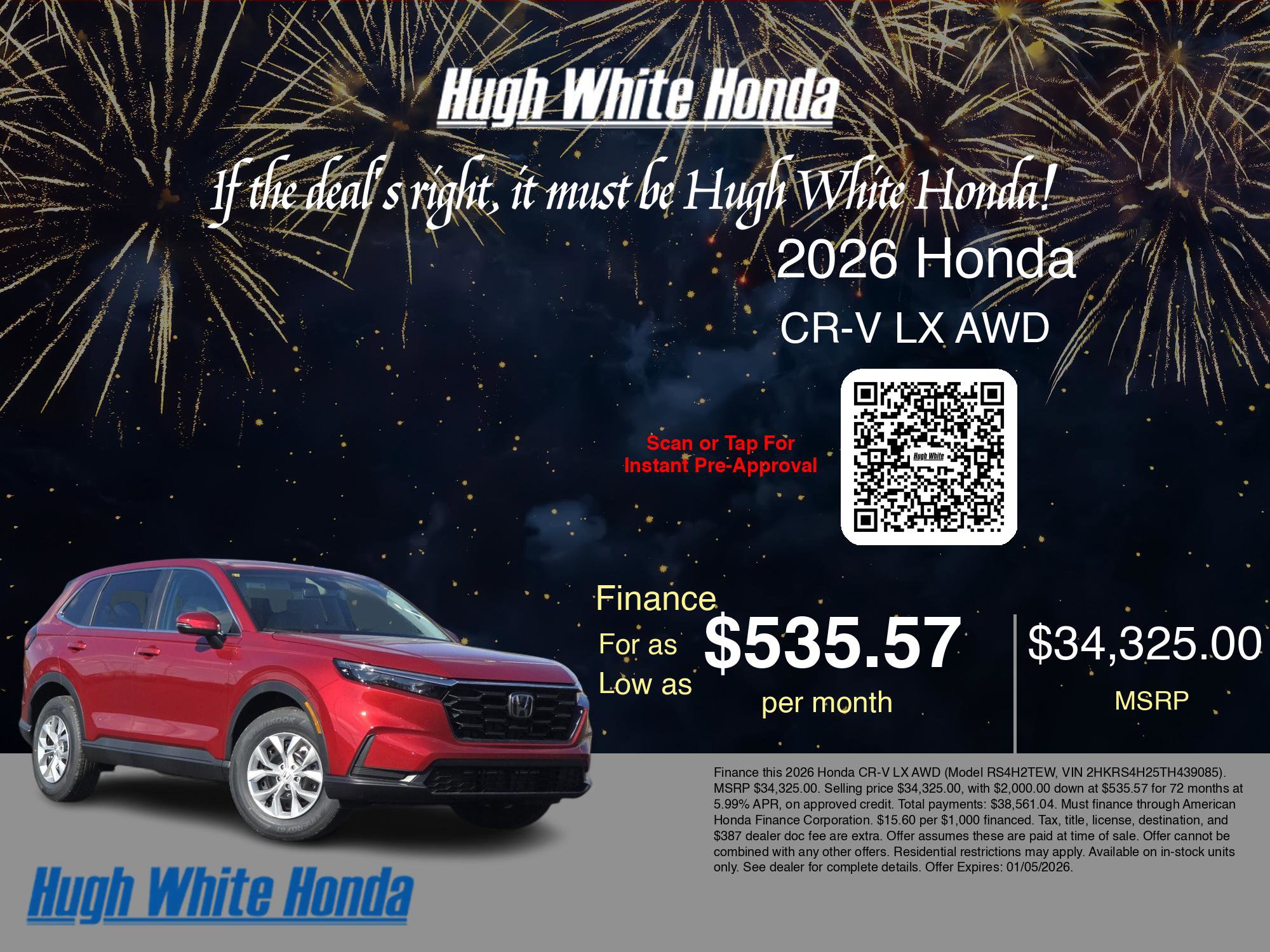 Used 2026 Honda CR-V LX image 7