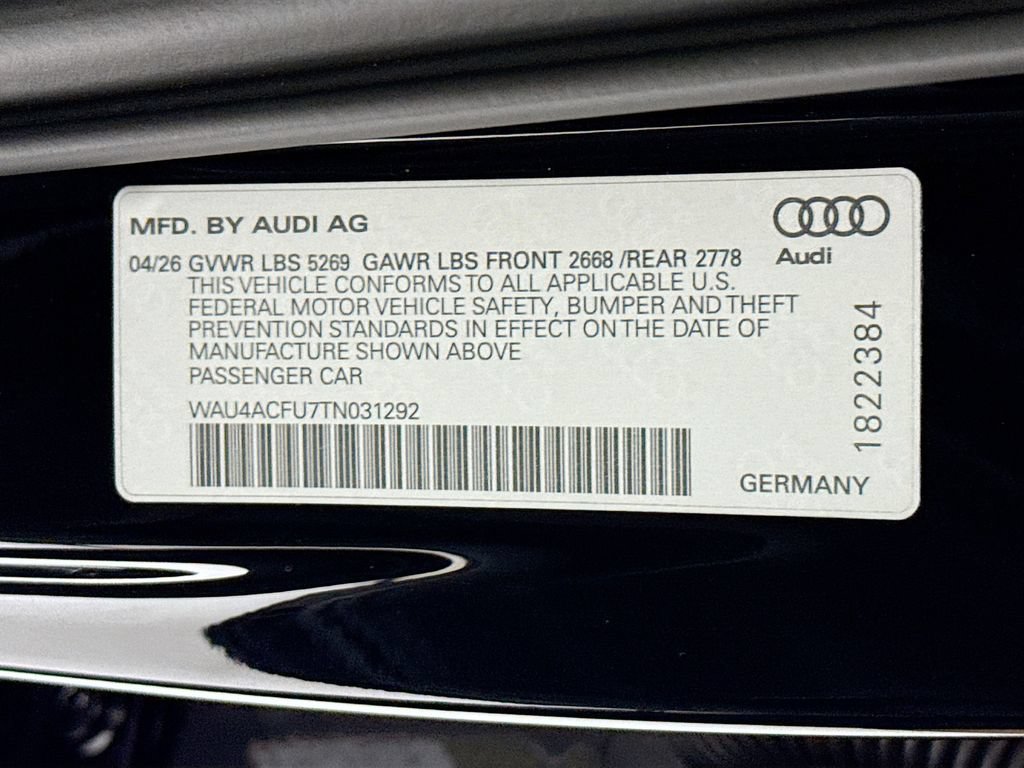 Used 2026 Audi A5 2.0T Premium w/ S Line Black Optic Package AWD/4WD image 32