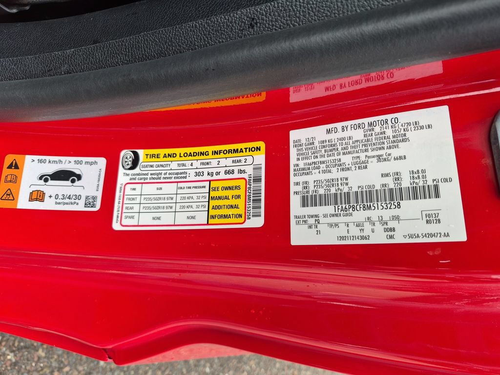 Certified 2021 Ford Mustang GT w/ Equipment Group 301A RWD image 37