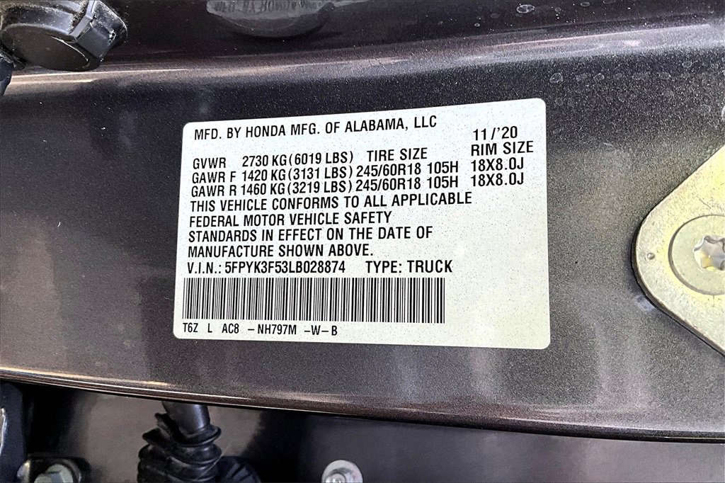 Used 2020 Honda Ridgeline RTL image 16