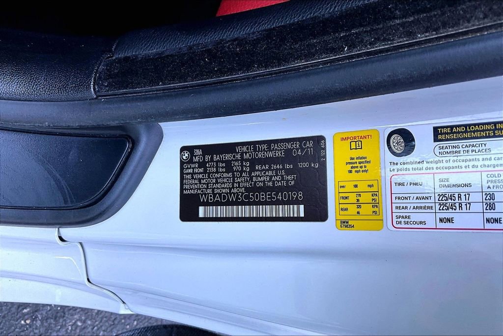 Used 2011 BMW 328i Convertible RWD image 17