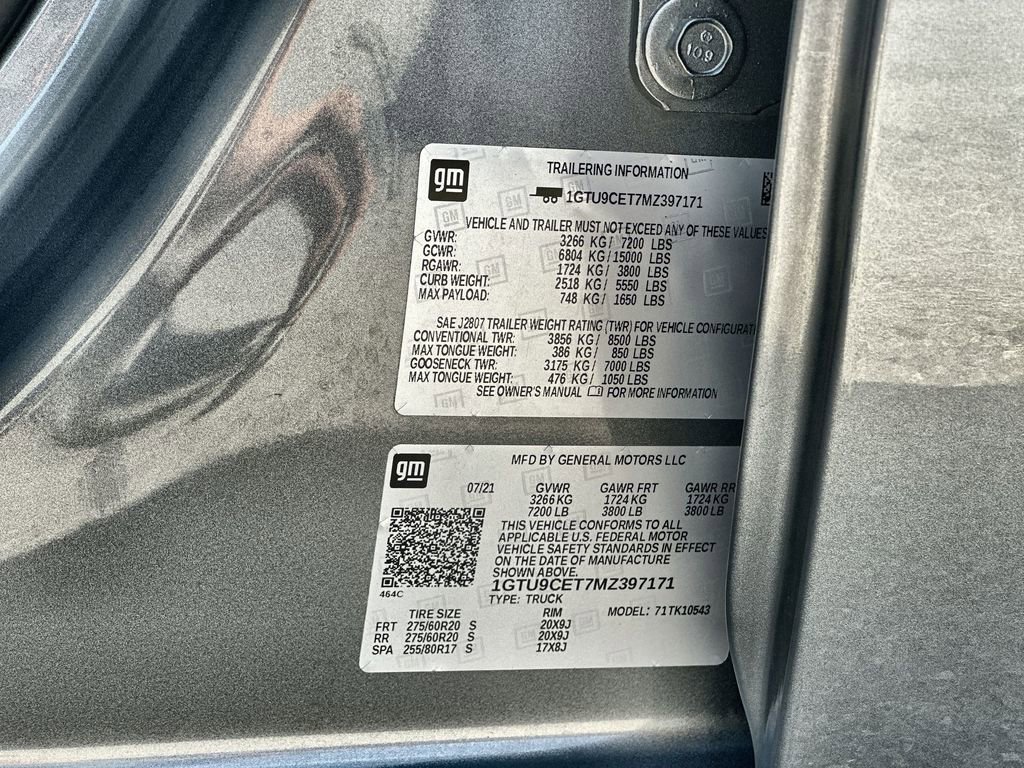 Certified 2021 GMC Sierra 1500 Elevation AWD/4WD image 33
