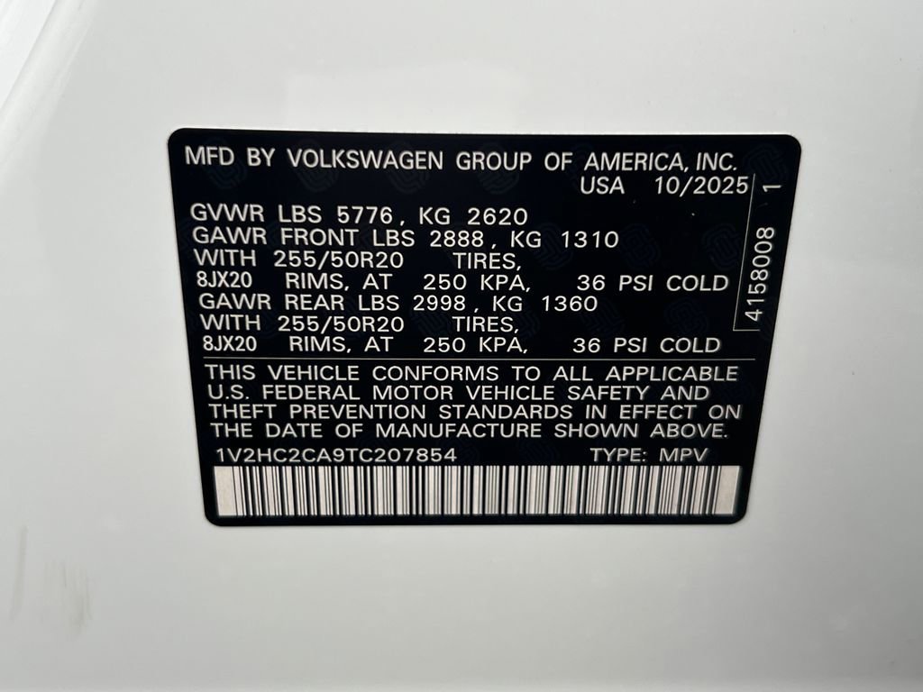 New 2026 Volkswagen Atlas Cross Sport SE image 31