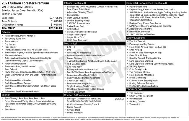 Used 2021 Subaru Forester Premium image 3