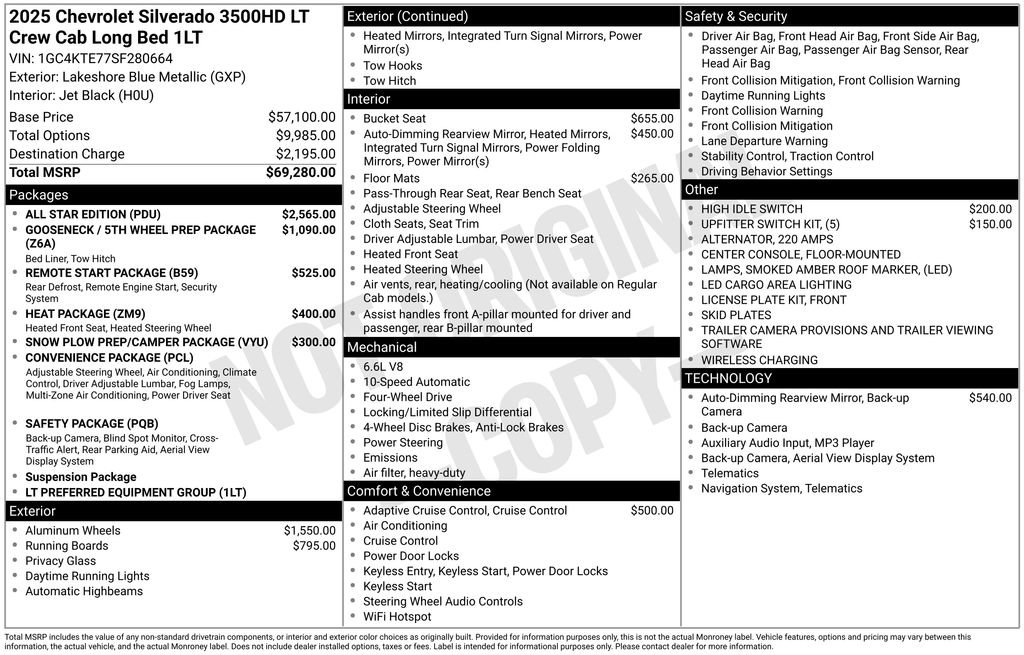 Certified 2025 Chevrolet Silverado 3500 LT w/ All Star Edition AWD/4WD image 5