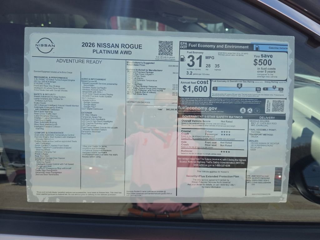 New 2026 Nissan Rogue Platinum w/ Platinum Premium Package image 3