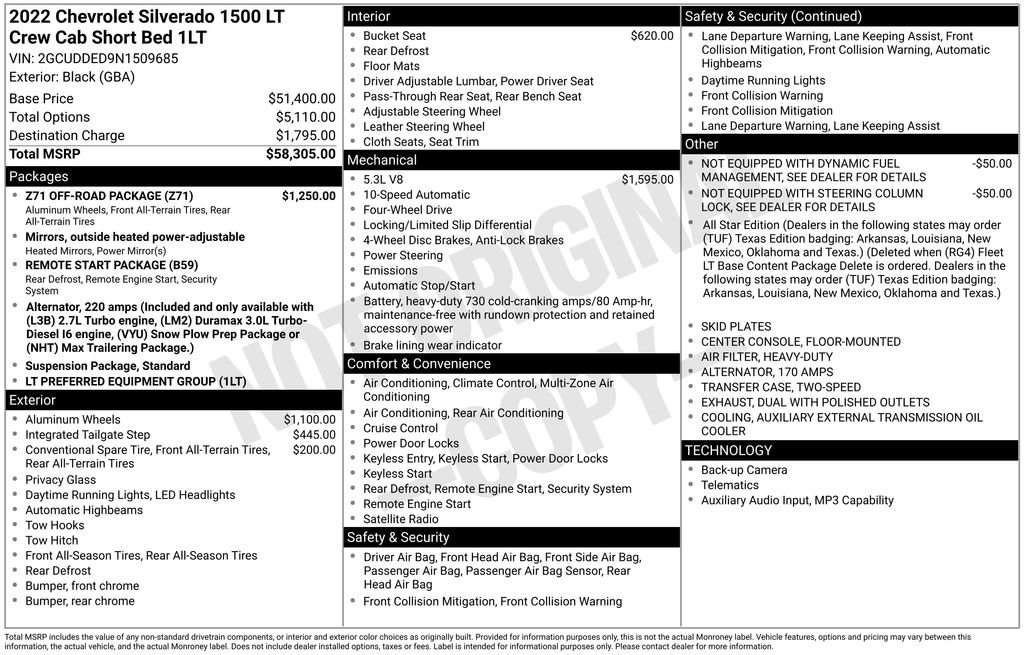 Used 2022 Chevrolet Silverado 1500 LT w/ Z71 Off-Road Package image 8